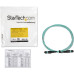 StarTech.com 2m (6ft) MTP(F)/PC to MTP(F)/PC OM3 Multimode Fiber Optic Cable, 12F Type-A, OFNP, 50/125µm LOMMF, 40G Networks, Low Insertion Loss, MPO Fiber Patch Cord