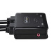 StarTech.com 2-Port Hybrid USB-C HDMI Cable KVM Switch, 4K 60Hz, Compact KVM with 6ft/1.8m USB-A/HDMI/Audio & 4ft/1.2m USB-C Integrated Host Cables, Bus Powered - Remote Push Button/Hotkey Switching