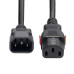 StarTech.com 10ft (3m) Power Extension Cord, PDU Style IEC 60320 C14 to Locking IEC 60320 C13, PDU Power Cord, 10A 250V, 18AWG, Power Extension Cable - UL Listed Components