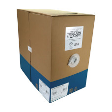 Tripp Lite N223-01K-WH Cat6a 10G Solid Core UTP Bulk Ethernet Cable, CMR Rated, White, 1000 ft. (305 m)