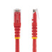 StarTech.com 100ft CAT6 Ethernet Cable - Red CAT 6 Gigabit Ethernet Wire -650MHz 100W PoE RJ45 UTP Molded Network/Patch Cord w/Strain Relief/Fluke Tested/Wiring is UL Certified/TIA