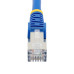 StarTech.com 100ft Blue CAT6a Ethernet Cable, Snagless RJ45, 10GbE, 100W PoE++, S/FTP, LSZH, 27AWG Pure Bare Copper Wire, 500MHz, Shielded Network Patch Cord w/Strain Reliefs, Fluke Tested/ETL Verified
