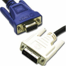 C2G 2m DVI-A Male to HD15 VGA Male Analog Video Cable VGA (D-Sub) Black