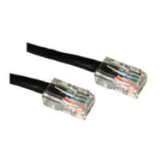 C2G 1ft Cat5E 350MHz Assembled Patch Cable Black networking cable 0.3 m