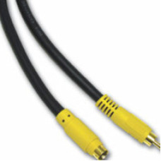 C2G 12ft Value Series Bi-Directional S-Video -> RCA Type Cable 3.6 m S-Video (4-pin) Black